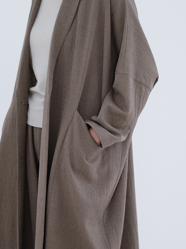 wool long jacket