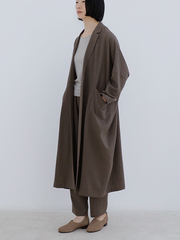 wool long jacket