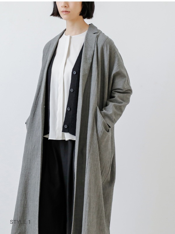 wool long jacket