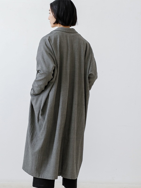 wool long jacket
