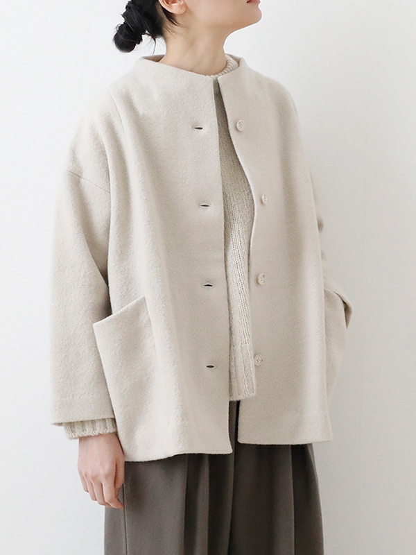 evam eva｜press wool short coat｜ladies',outer