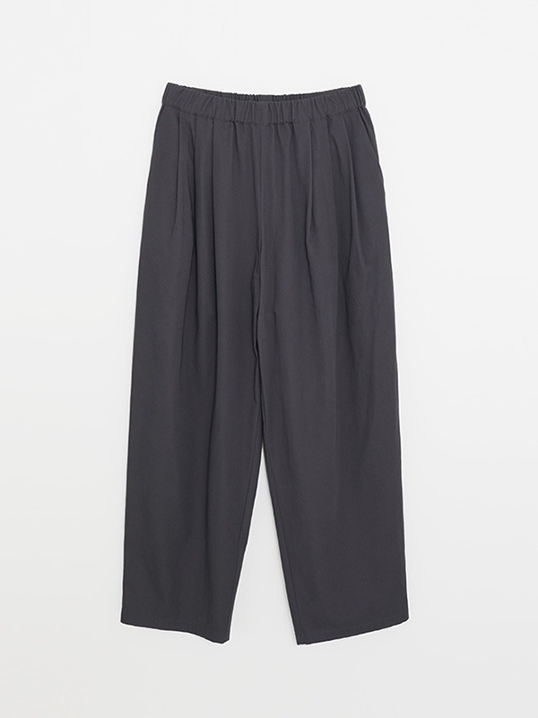 cotton tuck wide pants