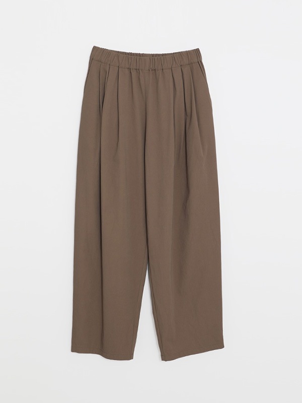 cotton tuck wide pants