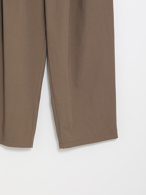 cotton tuck wide pants