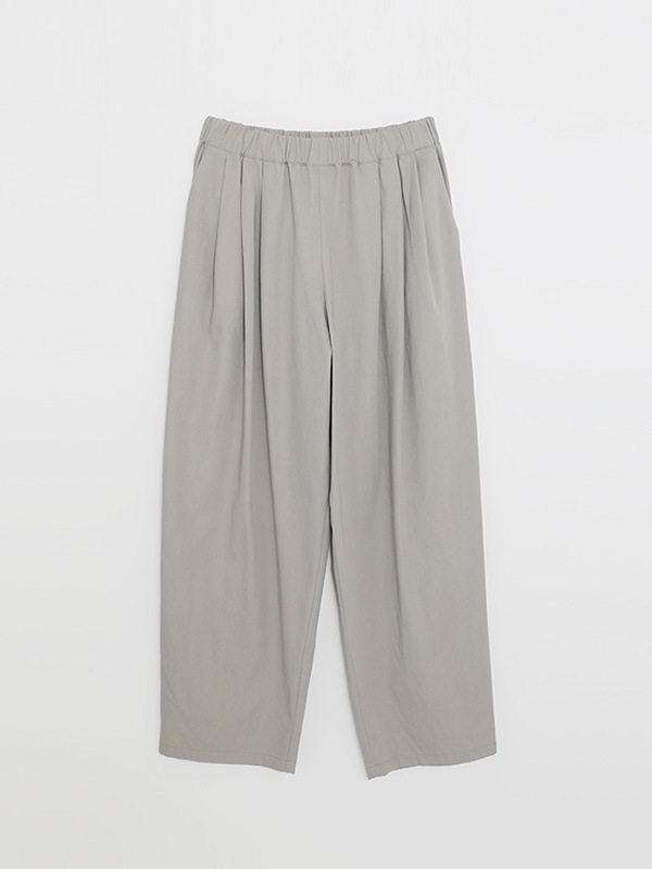 cotton tuck wide pants