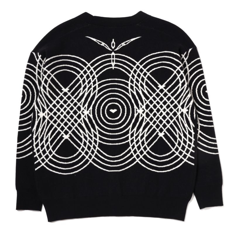 EVANGELION エヴァンゲリオン 95 ATフィールド黒カーディガン L 0006 Cardigan（BLACK） | KNIT / SWEATER | EVANGELION:95 Online Store