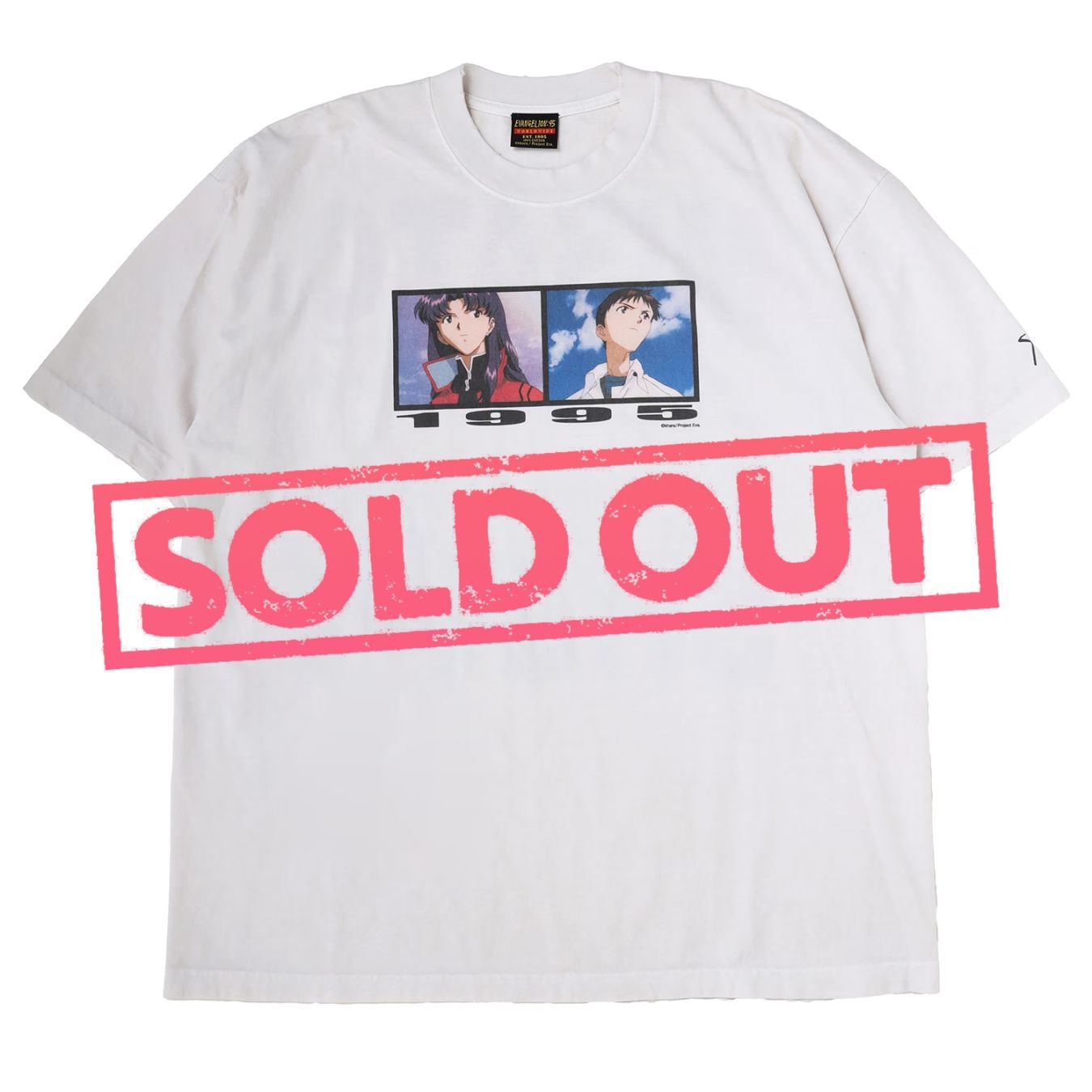 0077 T-Shirt（WHITE） | T-SHIRT / CUTSEW | EVANGELION:95 Online Store