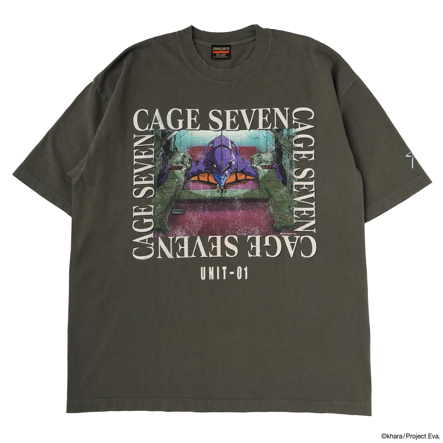 EVANGELION:95 / グラフィック Tシャツ 0109 T-Shirt（OLIVE） | T-SHIRT / CUTSEW | EVANGELION:95 Online Store