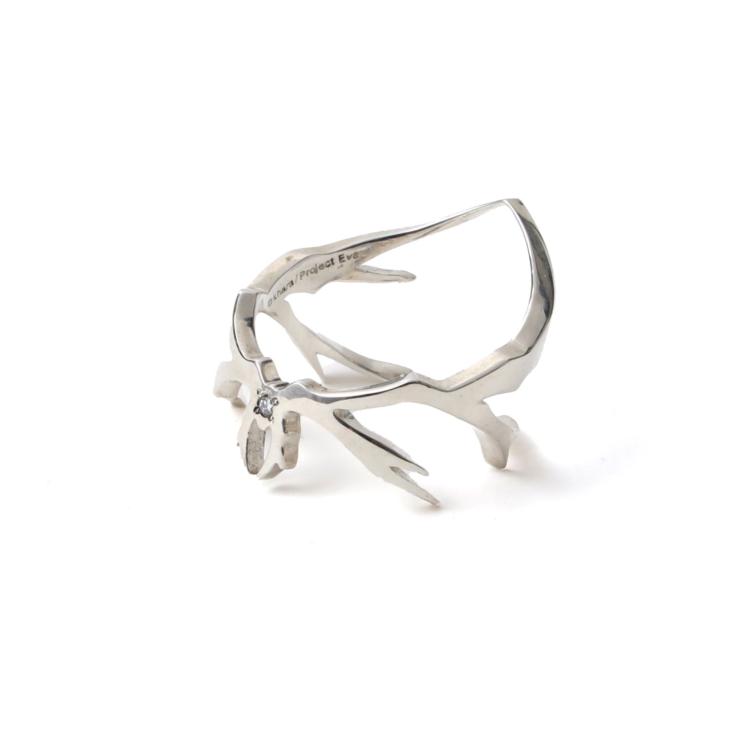 0030 Ring（SILVER with diamonds）