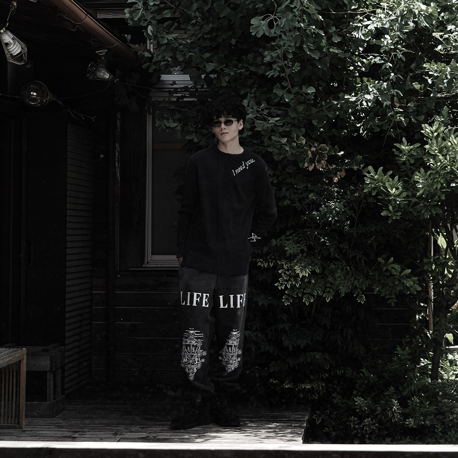 0057 Sweat Pants （BLACK）