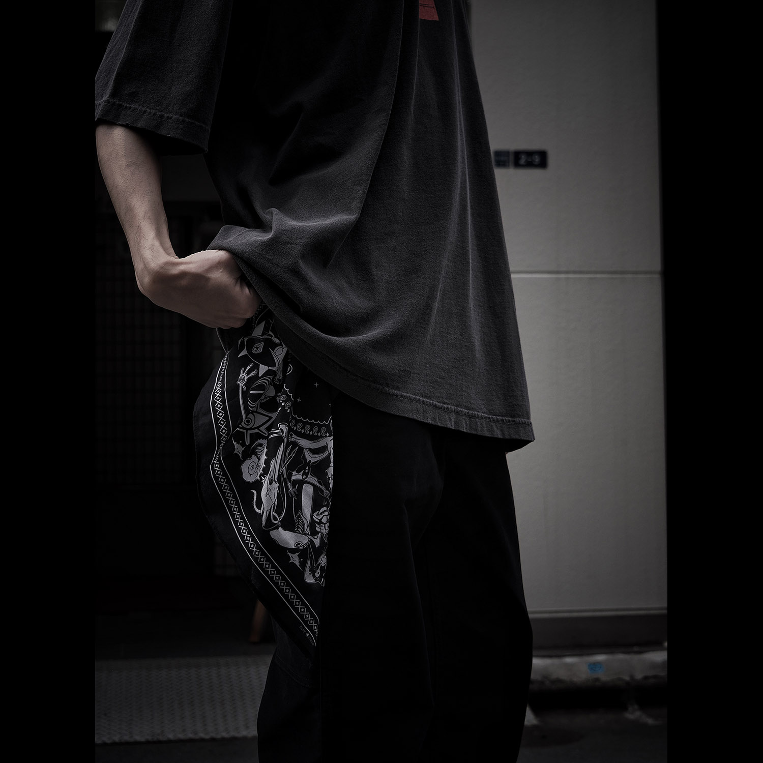 0085 Bandanna（BLACK）