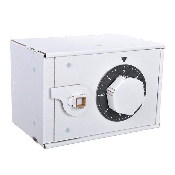 ダンボール工作 ダイヤル式金庫 | 6.手作りワークショップ,手作り