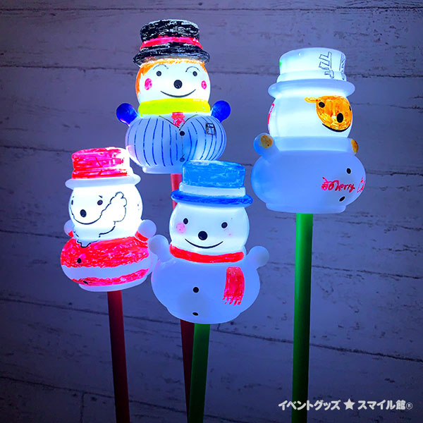 ピカピカ雪だるまスティック作り | 6.手作りワークショップ,手作り