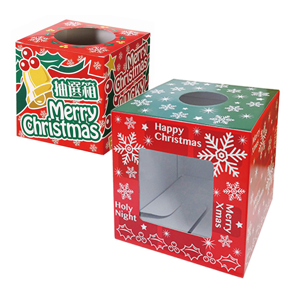 紙製抽選箱 クリスマス抽選箱 | 5.イベント装飾用品,冬の装飾品