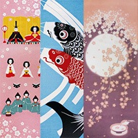 手ぬぐいタペストリー | 5.イベント装飾用品,春の装飾品,手ぬぐい