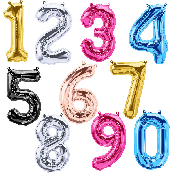 風船ページ レターバルーン【数字】（34インチ） | 3.バルーン・風船用品