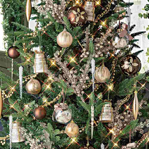 オーナメントセット ナチュラリーゴールド H150cm用 H180cm用 H210cm用 6 イベント装飾用品 冬の装飾品 クリスマス 雪 クリスマスツリー オーナメントセット イベントグッズ スマイル館 スマホ対応