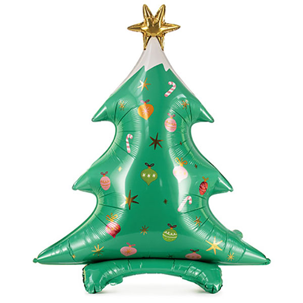スタンレーハグラークリスマスツリー ブローチ 赤緑青