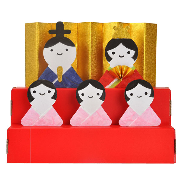 ダンボール工作 ひな人形 10ヶセット | 6.手作りワークショップ,手作り