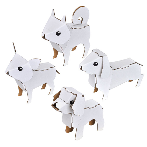 ダンボール工作 eggシリーズ【いぬのたまご】（4種入） | 6.手作り