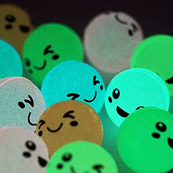 光るスーパーボール にっこりスマイル 45mm 25ヶ入 | 1.縁日グッズ