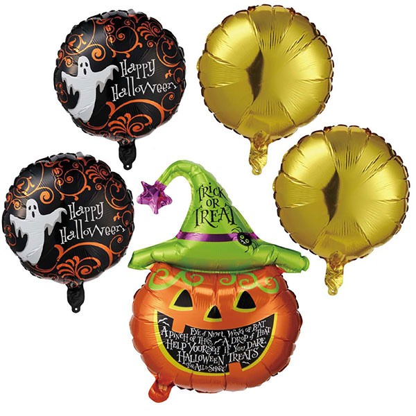 エア用】ハロウインバルーンセット【パンプキン】（3種5枚入） | 3