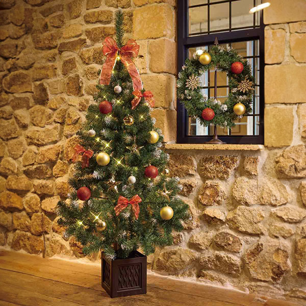 ツリー組み立て式 クリスマスツリー型組み立てディスプレイトレイ-1(直径270×H380