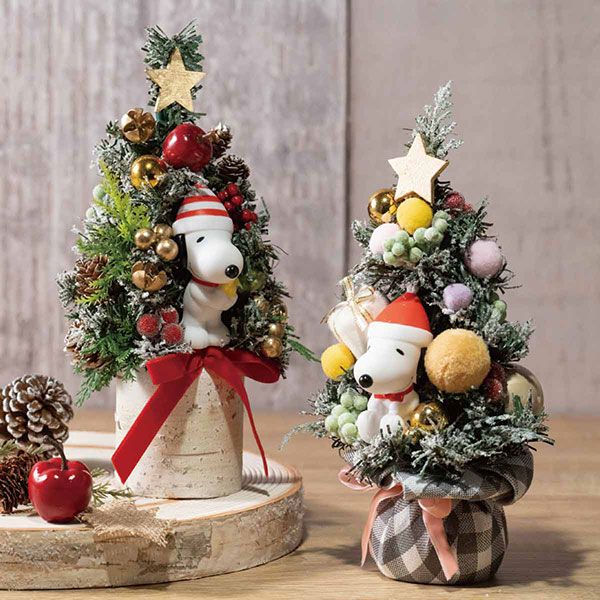 スヌーピー クリスマスツリー 装飾品　ビンテージ スヌーピーミニツリー | 5.イベント装飾用品,冬の装飾品,クリスマス