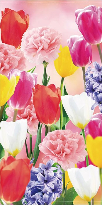タペストリー 春「春の花」（防炎加工） | 5.イベント装飾用品,春の