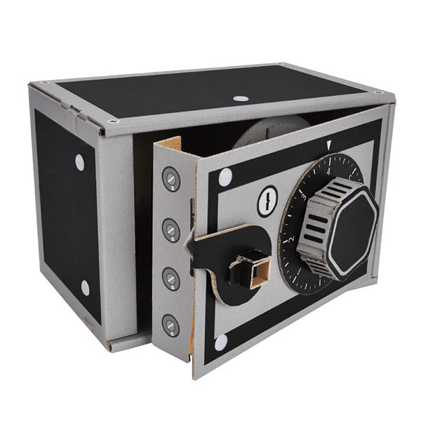 ダンボール工作 ダイヤル式金庫 | 6.手作りワークショップ,手作り