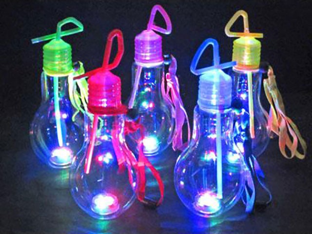 カラフル電球ボトル500ml 120ケ | 2.模擬店グッズ,ジュース,光る