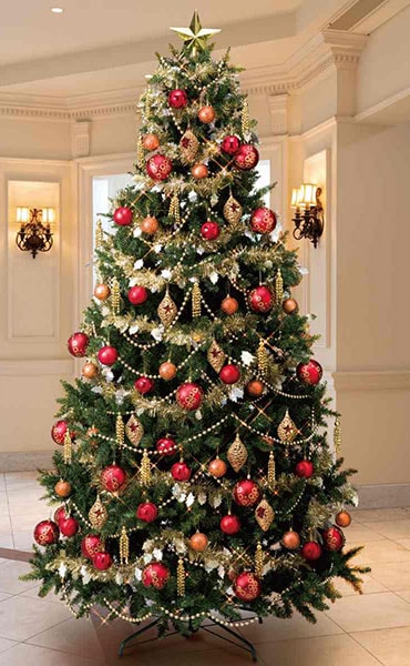 クリスマスツリー 約1.5メートル 装飾付き クリスマスツリー 150cm オーナメントセット付 ライト付 オーナメント