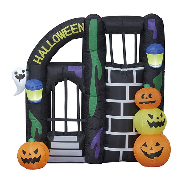 ハロウィンアーチ　エアブロウ　　KIS23818 エアブローアーチ 【パンプキンツリー】 | 5.イベント装飾用品,秋の