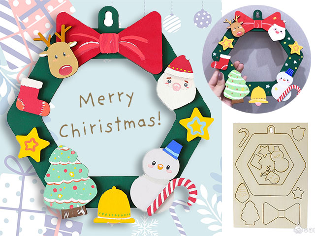 木製クリスマスリース作り | 6.手作りワークショップ,手作りキット,冬