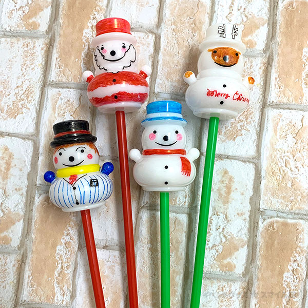 ピカピカ雪だるまスティック作り | 6.手作りワークショップ,手作り