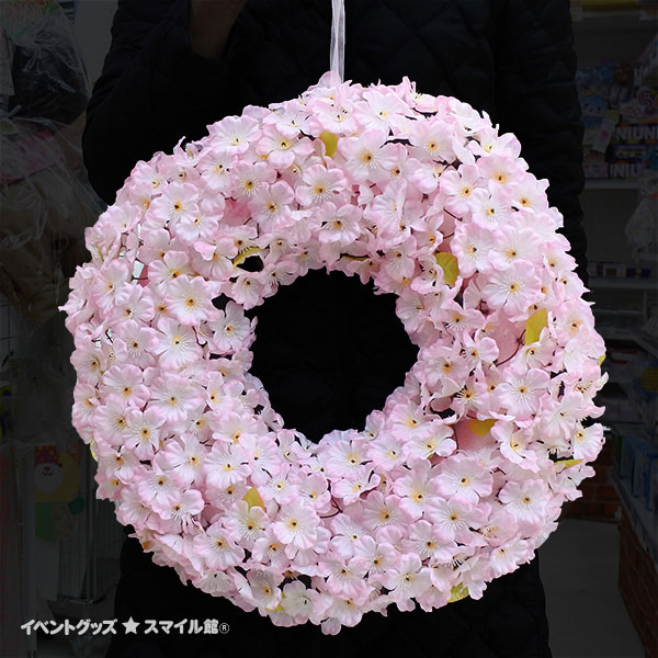 桜リース | 5.イベント装飾用品,春の装飾品,桜装飾品,吊下装飾,リース
