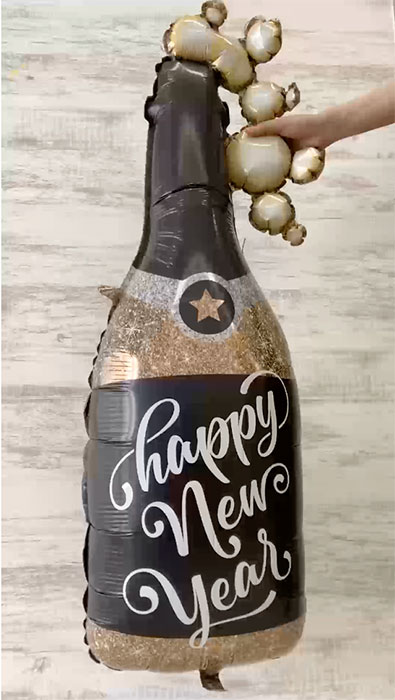 ニューイヤーバルーン【シャンパンバブルズ】（5枚セット） | 3