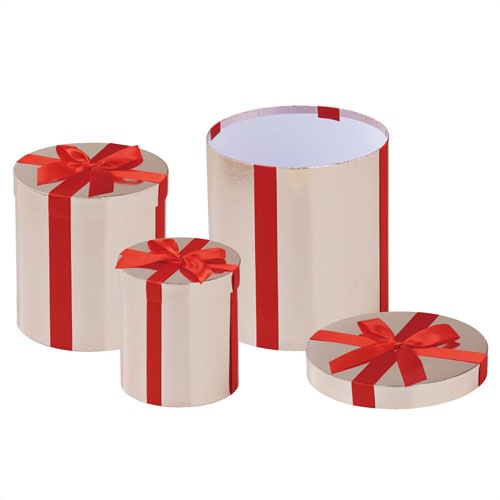 装飾用ラウンドギフトボックス 3個セット（小・中・大×各1個入