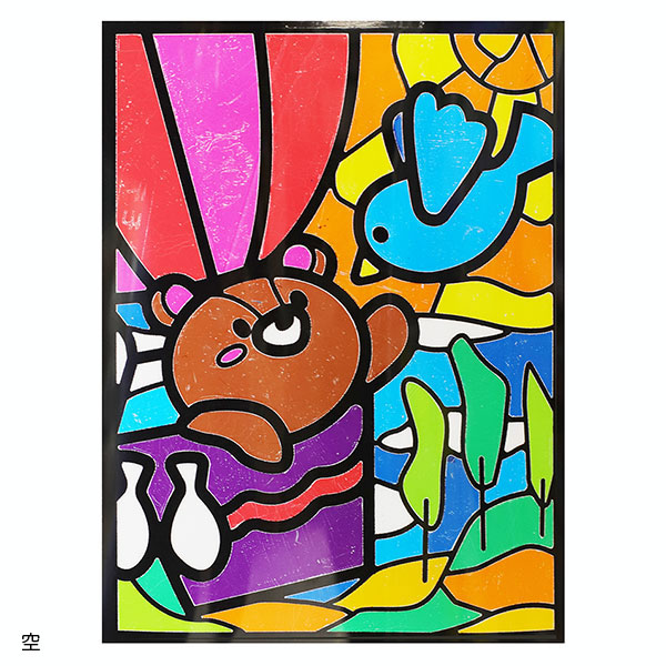 ステンドグラス　ハンドメイド　もこ Amazon | こすって簡単ステンドグラス ステンドグラス かんたん