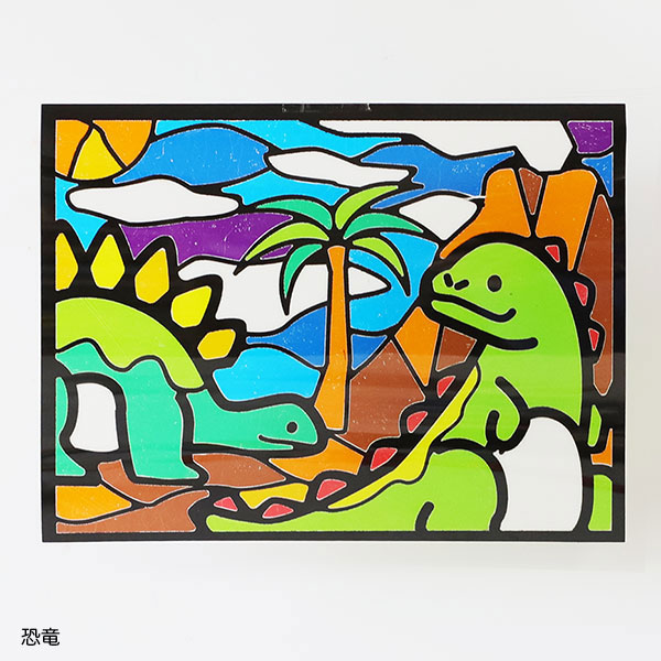 ステンドグラス　ハンドメイド　もこ ステンドグラス風♡りんご製作キット♡6キットから - MAYU-KIDS