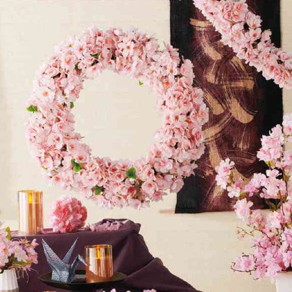 さくらリース | 5.イベント装飾用品,春の装飾品,桜装飾品,吊下装飾