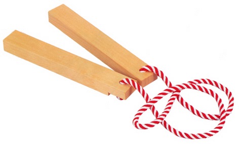 子供用拍子木 サイズ：長さ28.5cm 紐 約1.3m | 1.縁日グッズ,巴太鼓