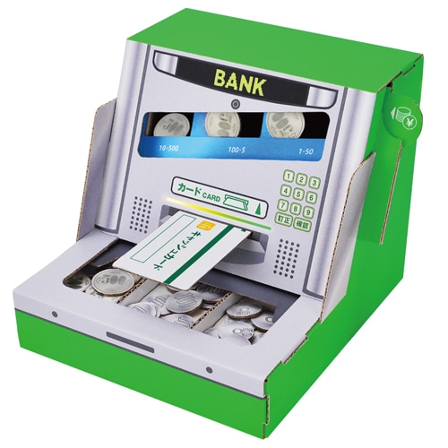 ダンボール工作 ATM貯金箱 | 6.手作りワークショップ,手作りキット