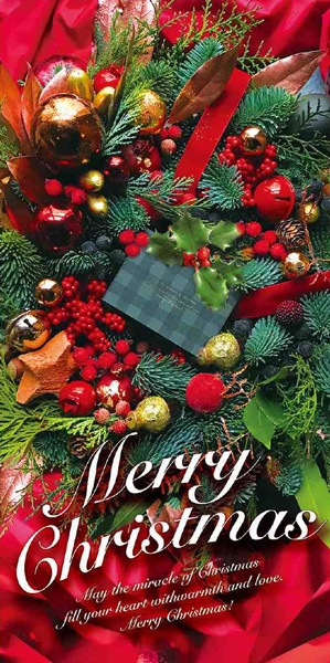 タペストリー・冬「メリークリスマス（防炎）」 | 5.イベント装飾用品 