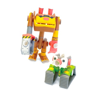 紙パイプ・ロボット作り | 6.手作りワークショップ,手作りキット