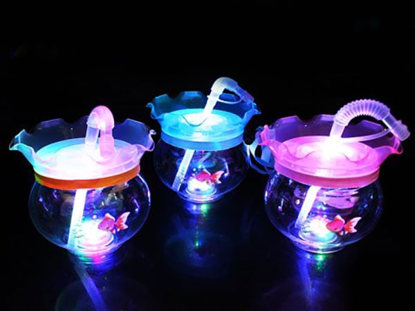 光る金魚鉢ボトル 72ケ | 2.模擬店グッズ,ジュース,光るボトル