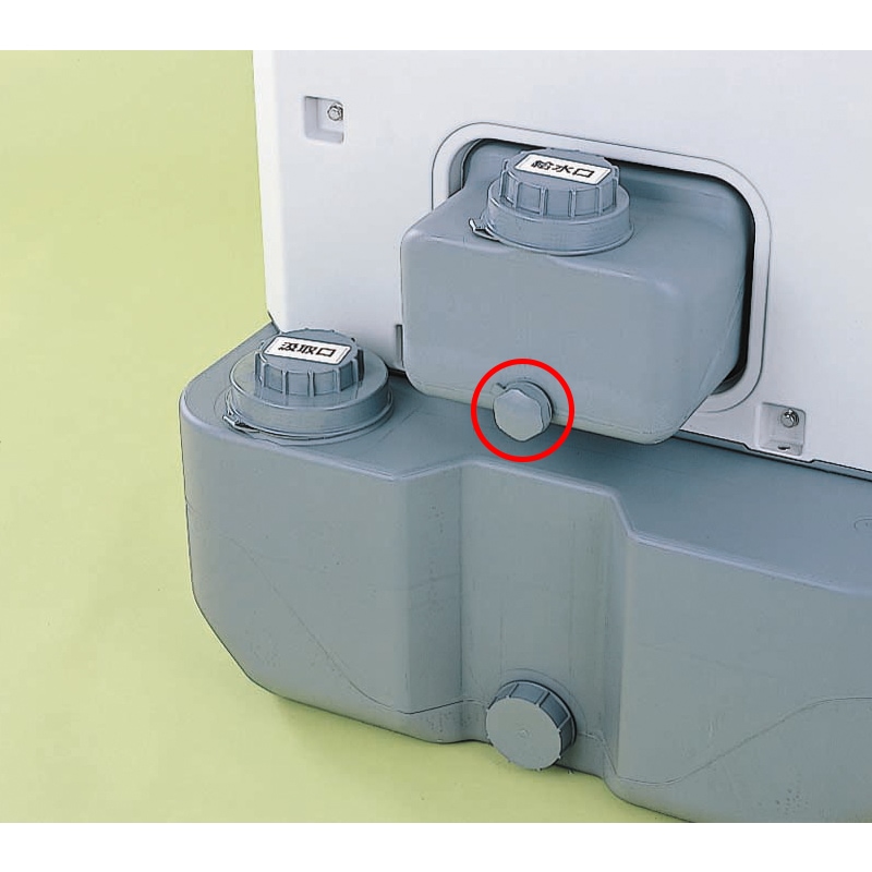 【補修部品】給水タンクドレンキャップ パッキン付 TU-V給水タンク用