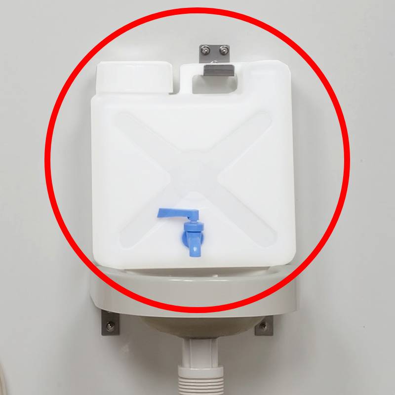 【補修部品】コック式手洗器用給水タンク ポリタンク