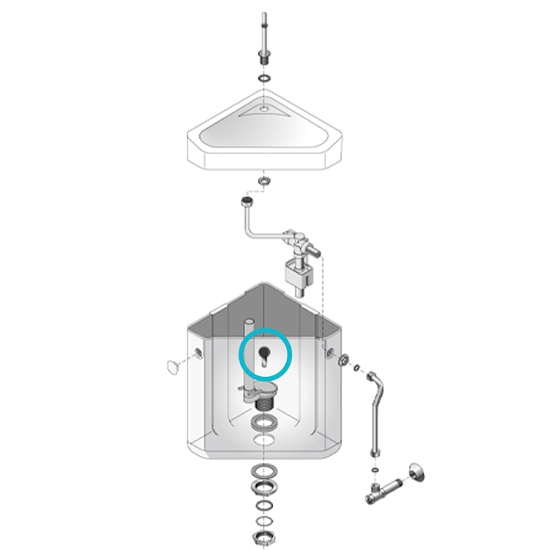 【補修部品】ロータンク用ハンドル TU-iX用