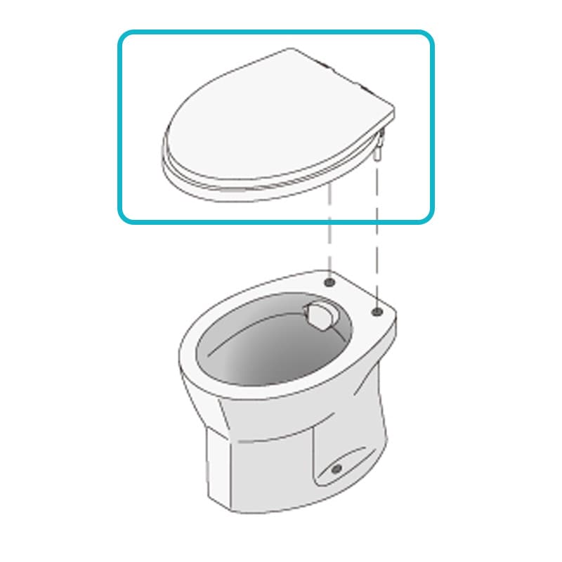 【補修部品】普通便座 TU-iX簡易水洗/ポンプ式簡易水洗用